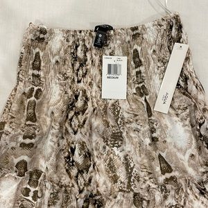 This is a super cute snake print skirt